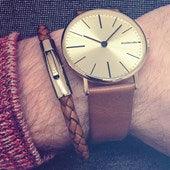 Armband i läder Cognac/Guld - Lambretta Watches - Lambrettawatches