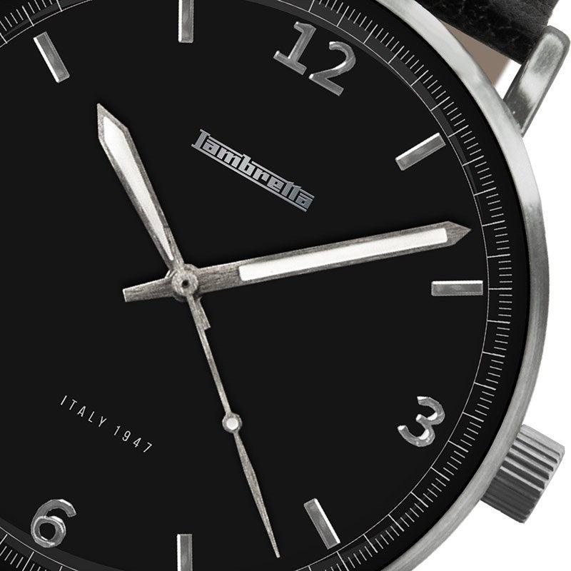 Cesare 40 läder svart Cifra - Lambretta Watches - Lambrettawatches