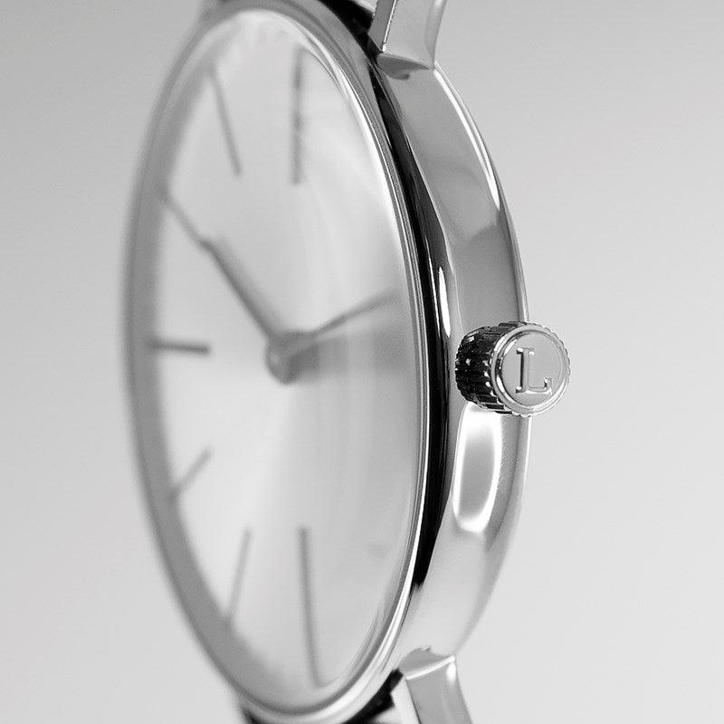 Cesare 42 Silver Black - begränsad upplaga - Lambretta Watches - Lambrettawatches