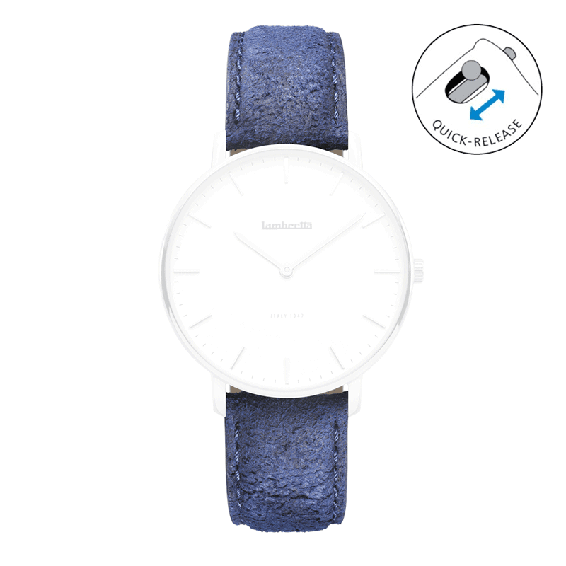 Rem Läder Distressed Classico Blue (20mm) - Lambretta Watches - Lambrettawatches